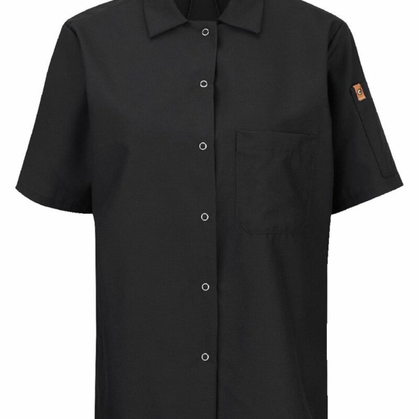 Women's Mimix™ Short Sleeve Cook Shirt with OilBlok Thumbnail