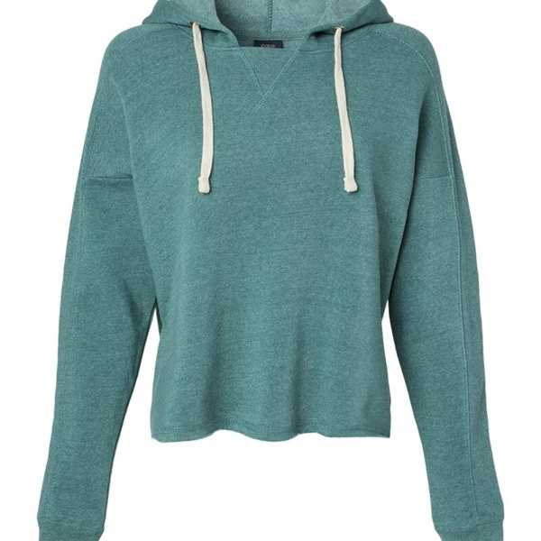 Women's Angel Fleece Crop Hooded Sweatshirt Thumbnail