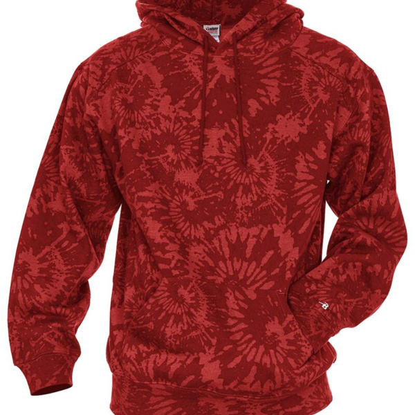 Unisex Tie-Dyed Triblend Hooded Sweatshirt Thumbnail