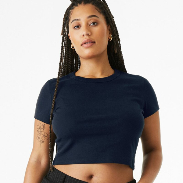 Women's Micro Rib Baby Tee Thumbnail