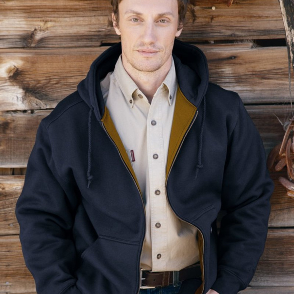 Men's Tall Crossfire Heavyweight Power Fleece Hooded Jacket with Thermal Lining Thumbnail
