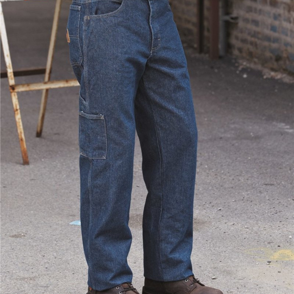Men's Flame Resistant Pre-Washed Denim Dungaree Thumbnail