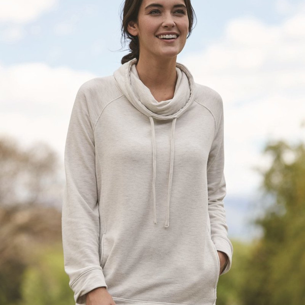 Women’s HeatLast™ Fleece Faux Cashmere Funnel Neck Sweatshirt Thumbnail
