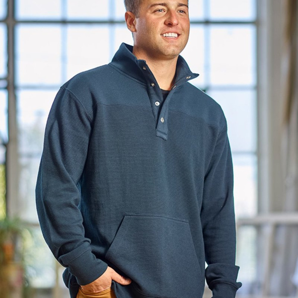 Men's Ripple Fleece Snap Sweatshirt Thumbnail